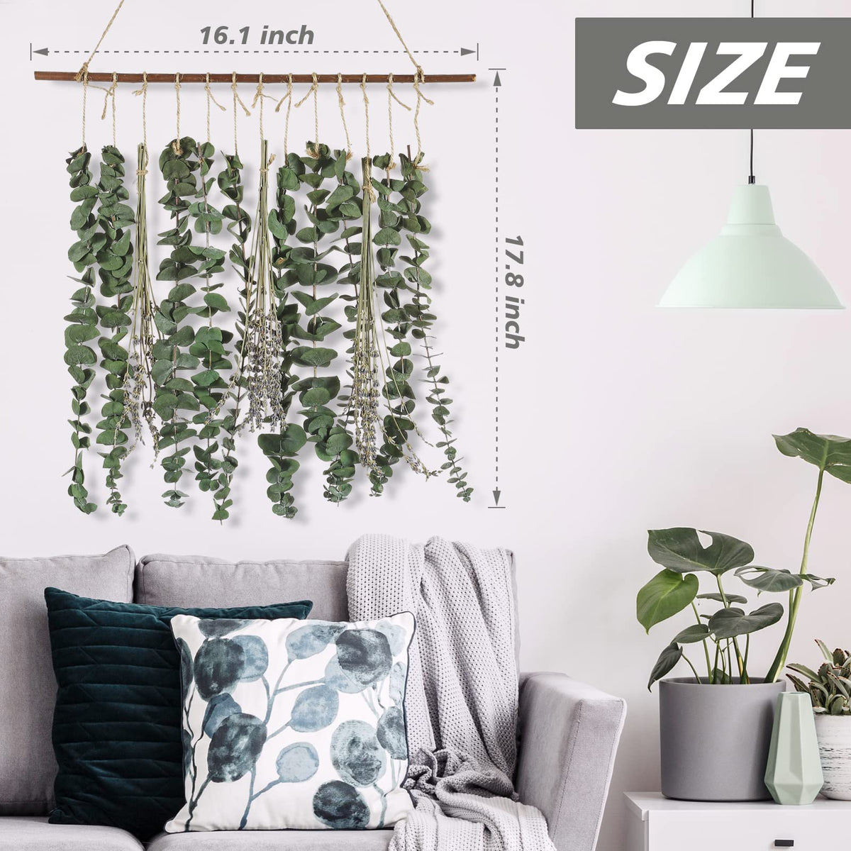 Qunwreath lavender aroma wall decor enhances calm ambiance in rooms.