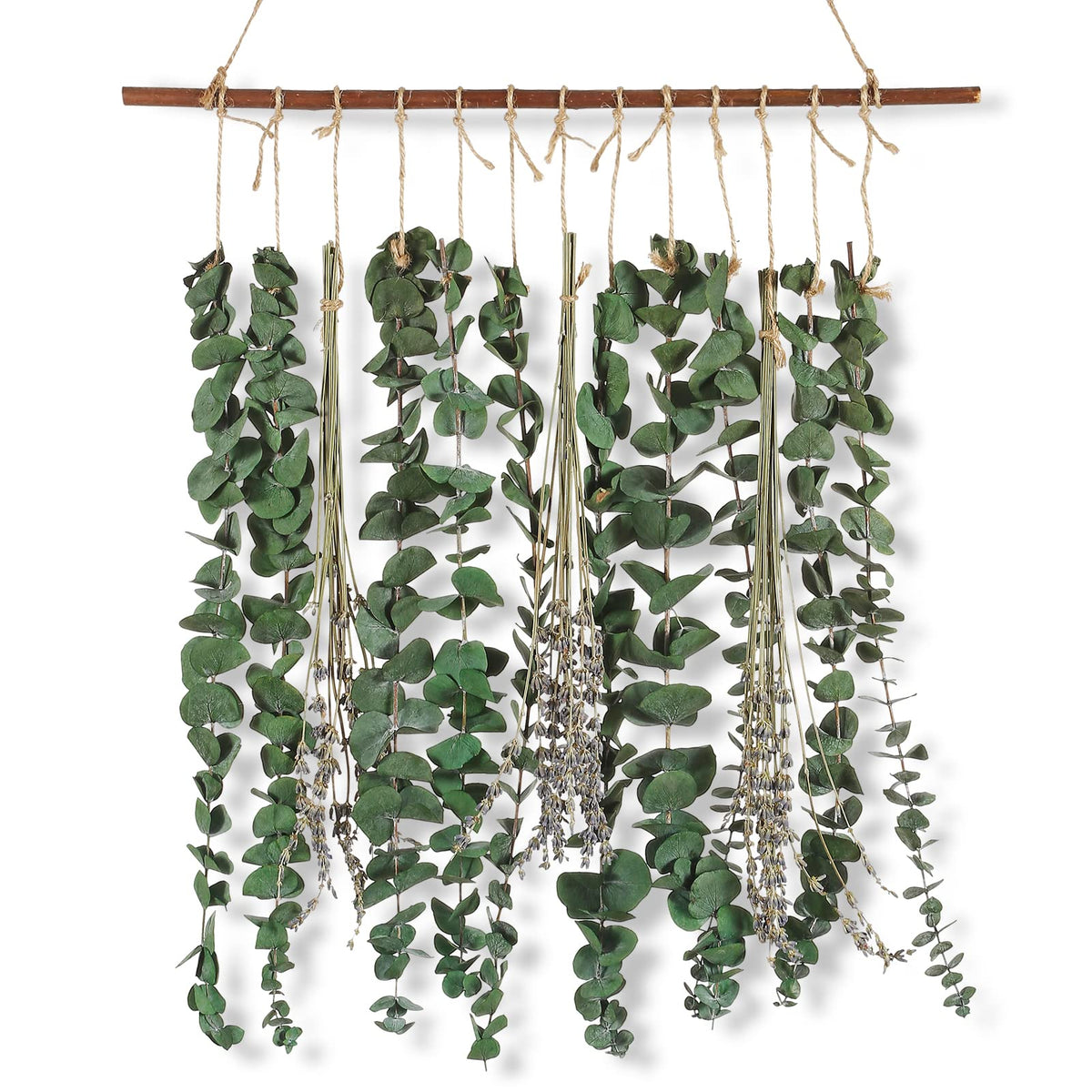 Qunwreath real eucalyptus lavender stems for a fresh, lasting scent in your home.