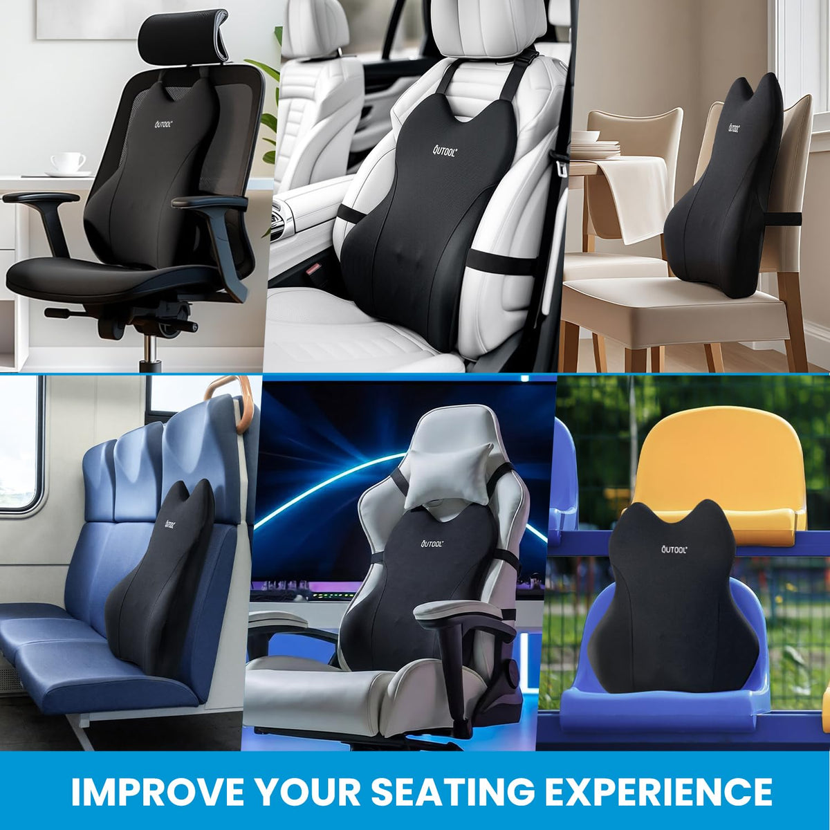 QUTOOL adjustable straps and positions enable personalized support.