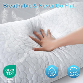 QUTOOL gel memory foam core keeps shape and plush feel.