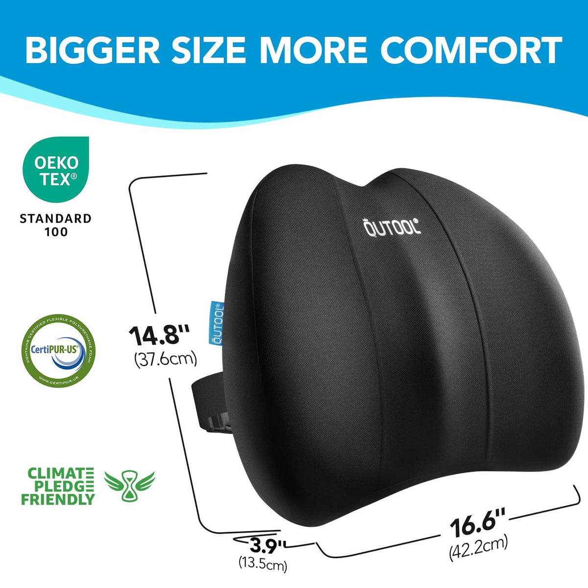 QUTOOL gift-ready back support ideal for moms, dads, and coworkers.