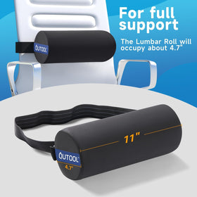 QUTOOL Lumbar Roll ideal for dining chair use