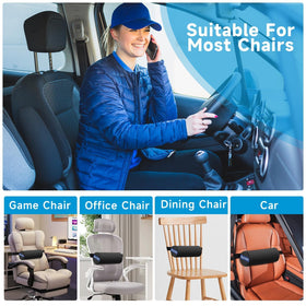 QUTOOL Lumbar Roll ideal for office chair use