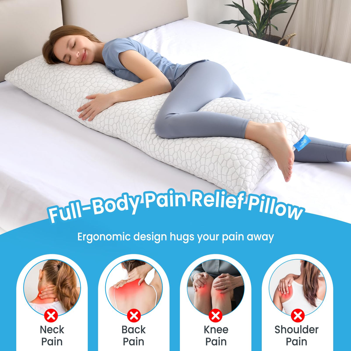 QUTOOL shredded memory foam interior promotes airflow for cooler nights