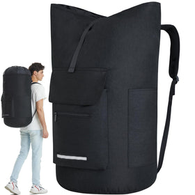 Quovexa XL laundry bag front view with expandable top for large loads.