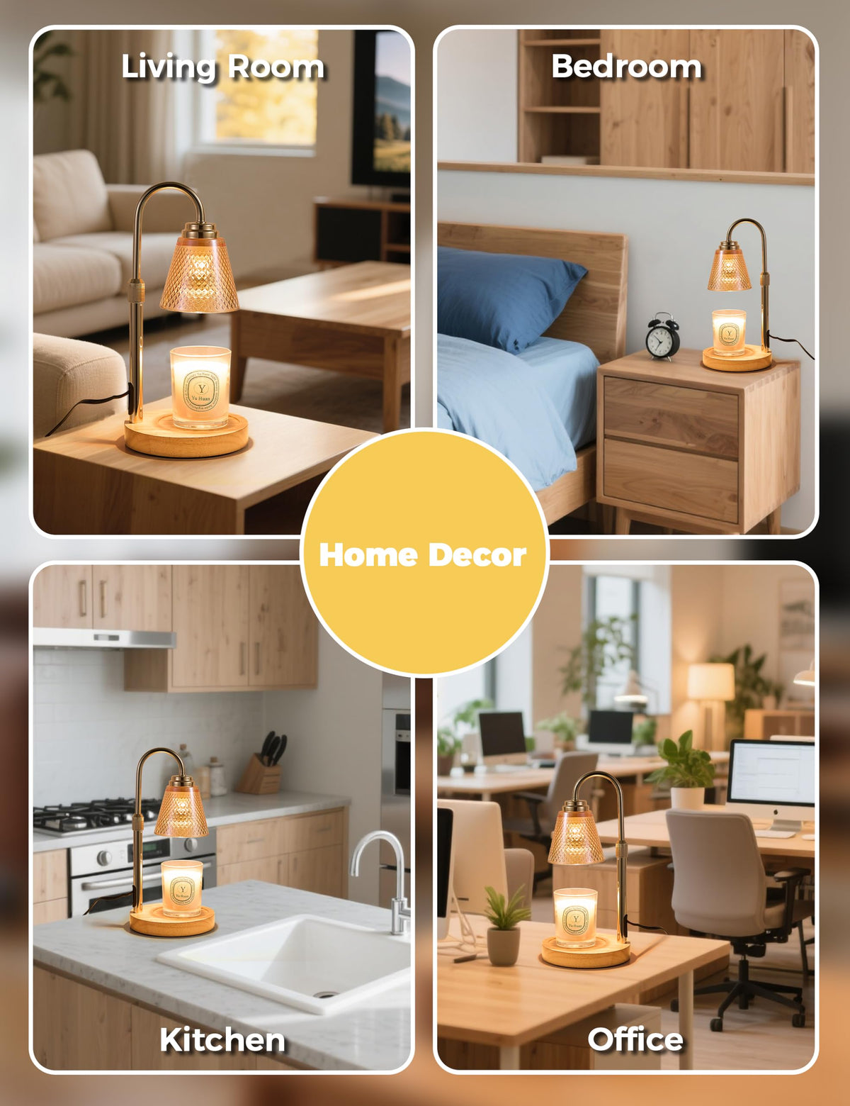 QUTADI decorative warmer ideal for living rooms, bedrooms, or dorms.
