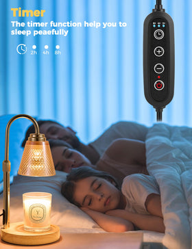 QUTADI dimmable timer lets you set 2, 4, or 8 hour shutoffs.