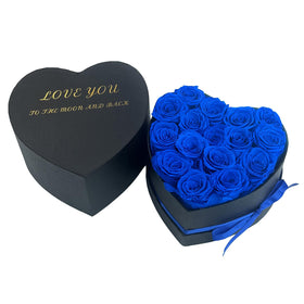 Heart box side view highlighting compact size and neat presentation