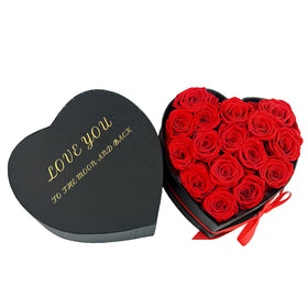 27-rose Qutawua preserved roses heart box offers a larger option