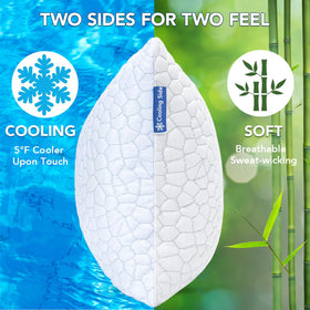 QUTOOL cooling pillow soft-side provides breathable comfort for everyday rest