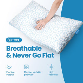 QUTOOL extra fill pack included enables personalized comfort and longer-lasting loft