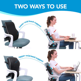 QUTOOL adjustable-straps keep the cushion in place on seating