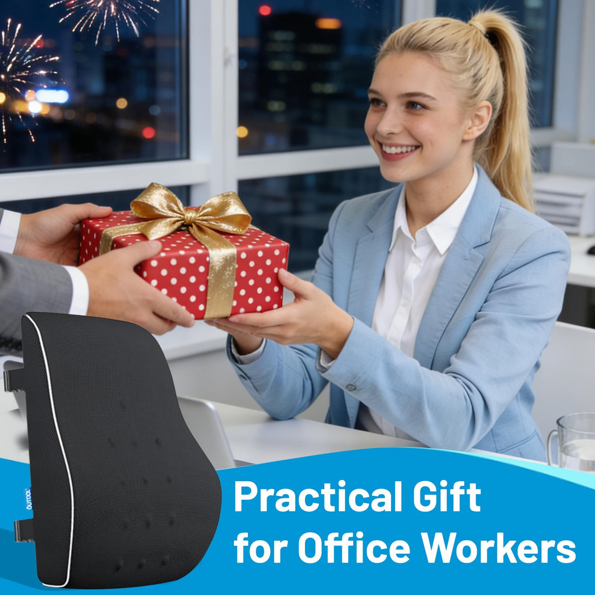 QUTOOL gift-ready lumbar pillow suitable for loved ones