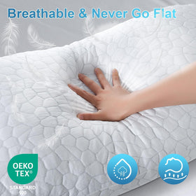 QUTOOL machine-washable cover keeps your pillow clean