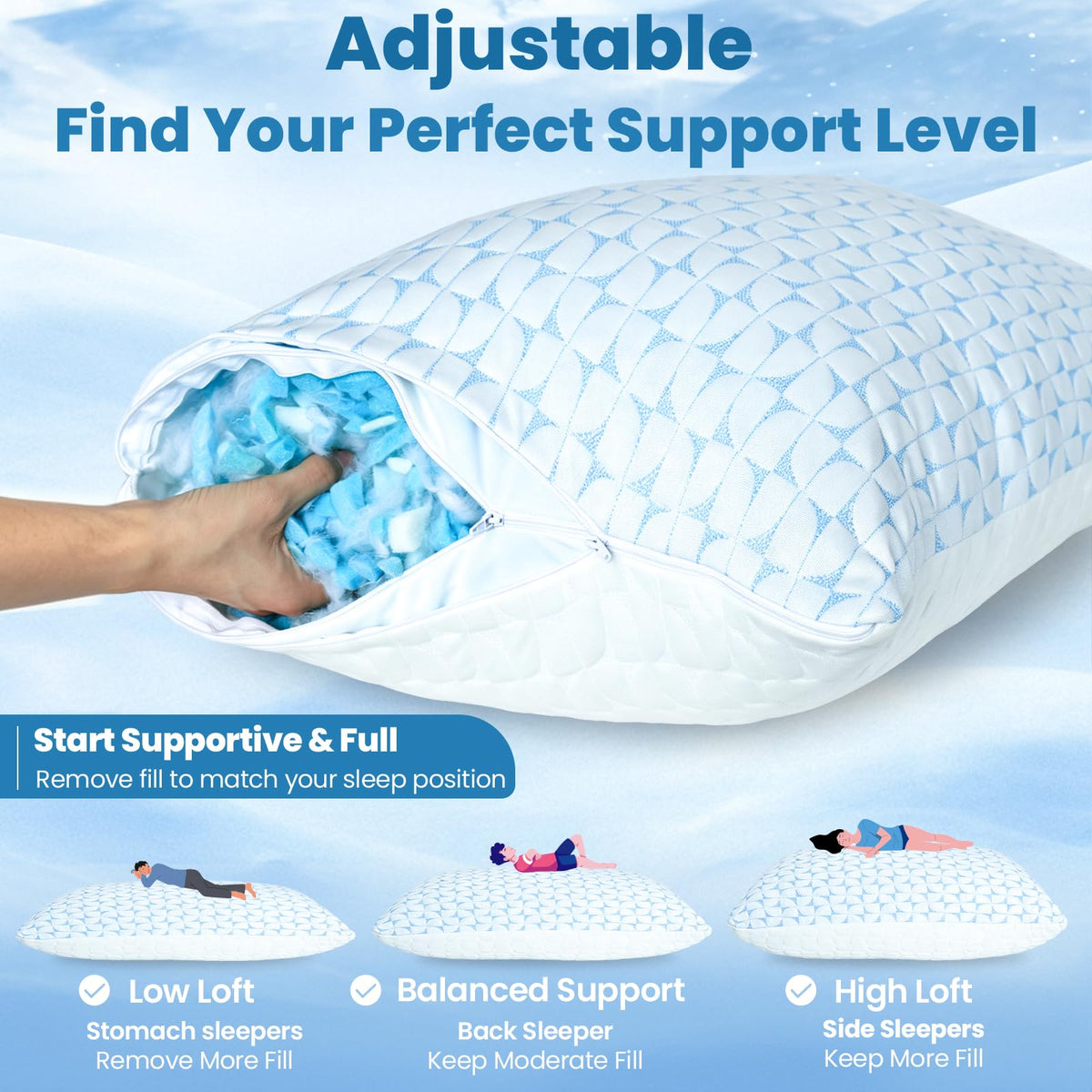 QUTOOL two-sided cooling design stays cool for hot sleepers