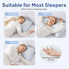 QUTOOL versatile pillow for reading, watching TV, or working in bed