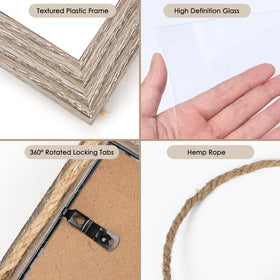 QUTREY backboard and clips support quick loading of four 4x6 photos.