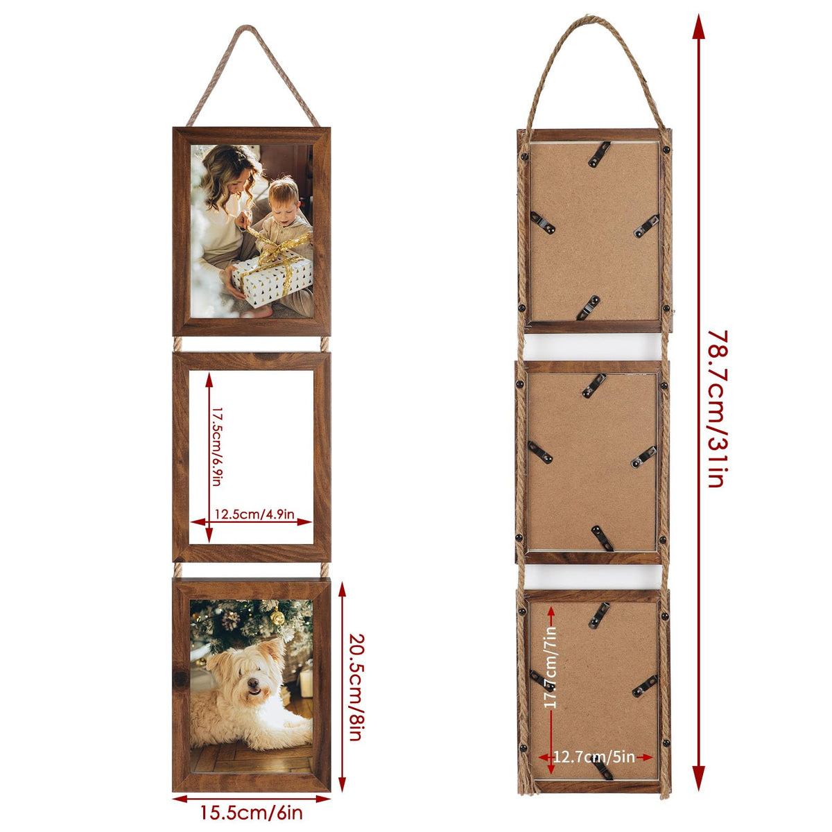 QUTREY 6-opening collage frame for wall gallery arrangement