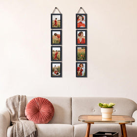 QUTREY multi-picture display saves wall space and shows several memories.