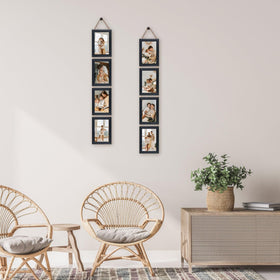 QUTREY 4x6 frame features rotating locking tabs for simple photo loading.