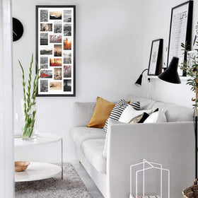 QUTREY large 18.1 x 41.3 inch frame fits expansive wall spaces.