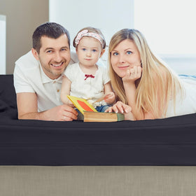 Six-sided waterproof barrier preventing spills and stains