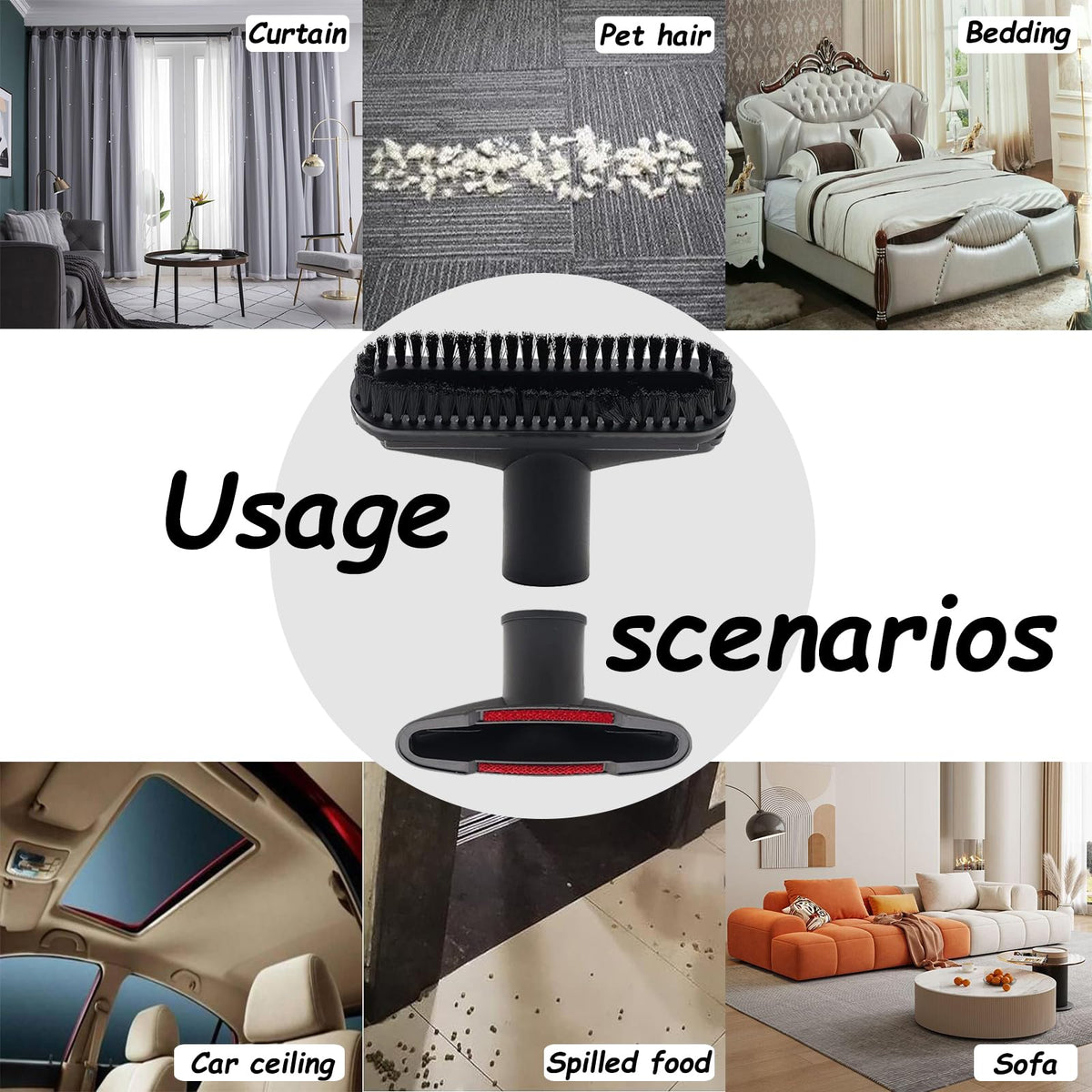 QWFHOME upholstery tool tackles pet hair on furniture
