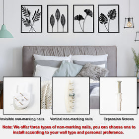QXSXKJ easy installation with traceless hooks included.