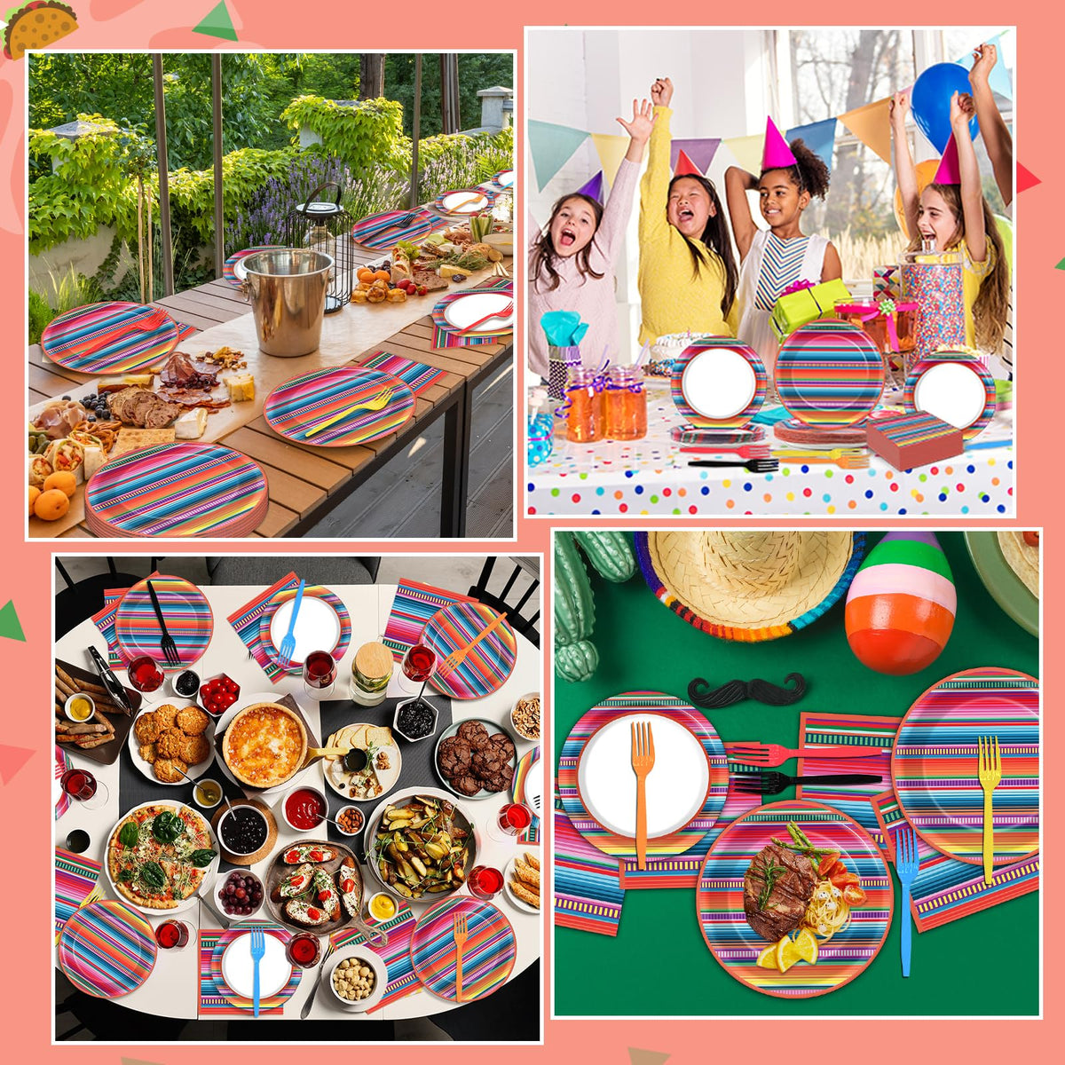 Qyeahkj all occasion party ware, suitable for birthdays and barbecues