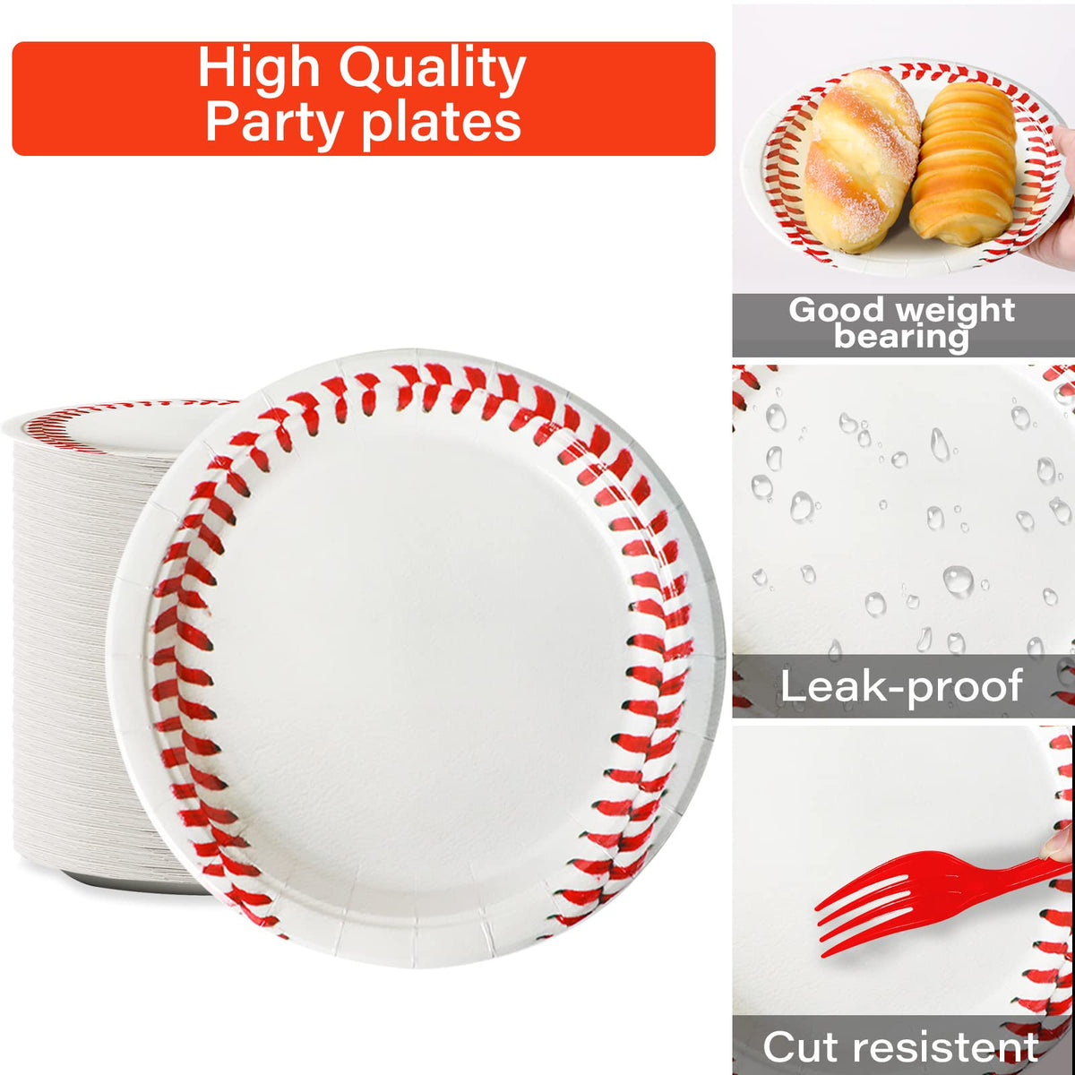Qyeahkj baseball forks for easy serving at a party.