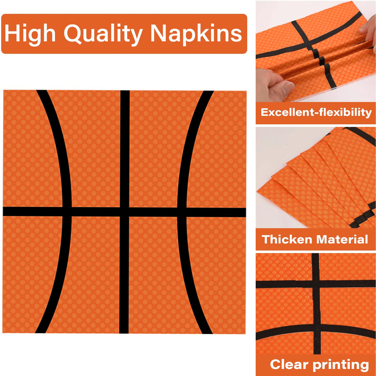 Qyeahkj basketball forks orange—bright utensils for easy serving and cleanup.