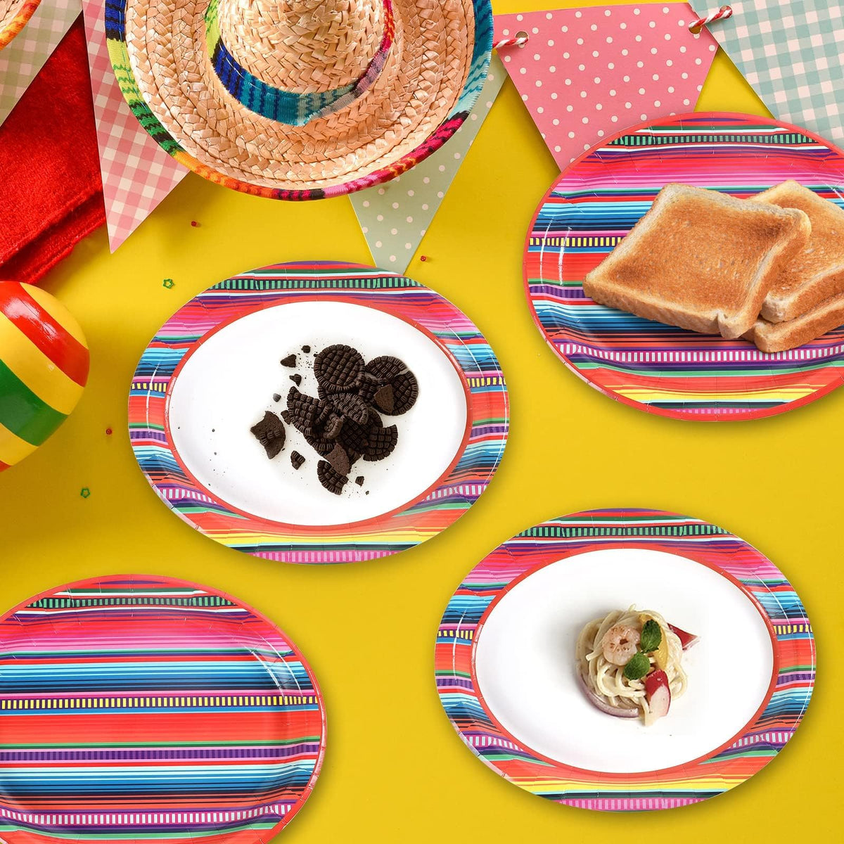 Qyeahkj Large oval 11-inch plates ready for dinners and desserts.