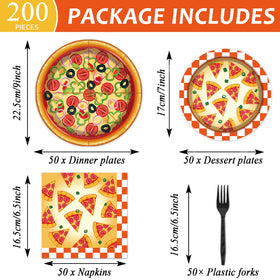 Qyeahkj pizza napkins 50-count absorb spills neatly