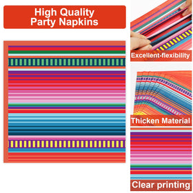 Qyeahkj serape stripe favors, decorative accents to boost party vibe
