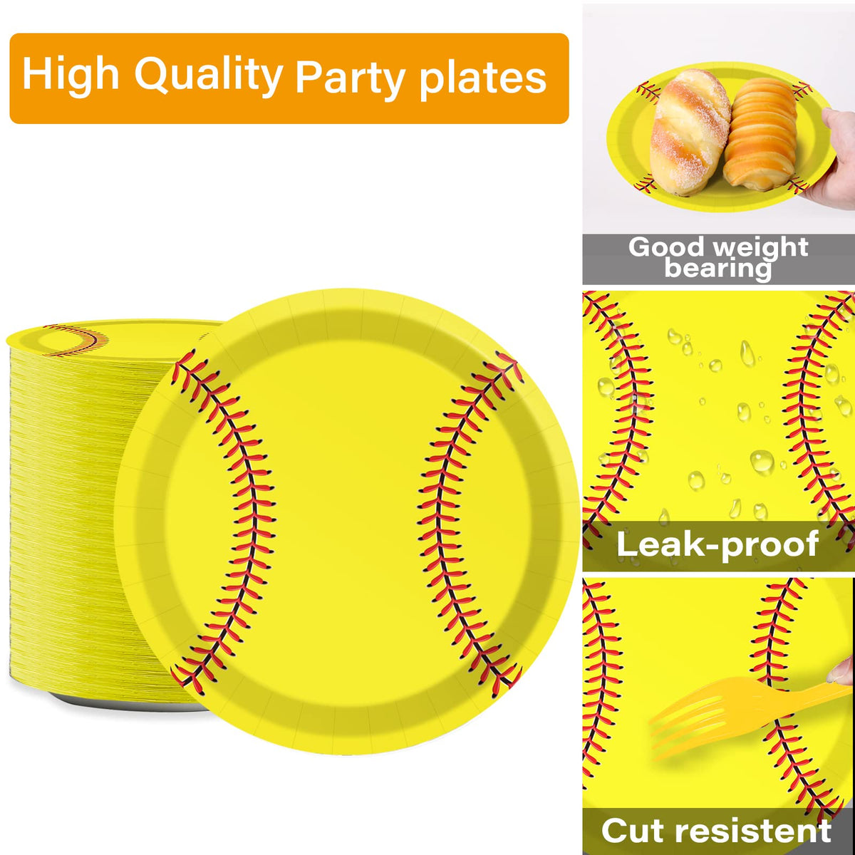 Qyeahkj softball forks for sturdy casual party service.