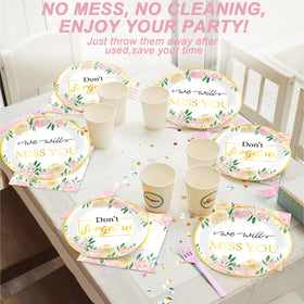 Qyeahkj We Will Miss You table decoration ideas for farewell parties