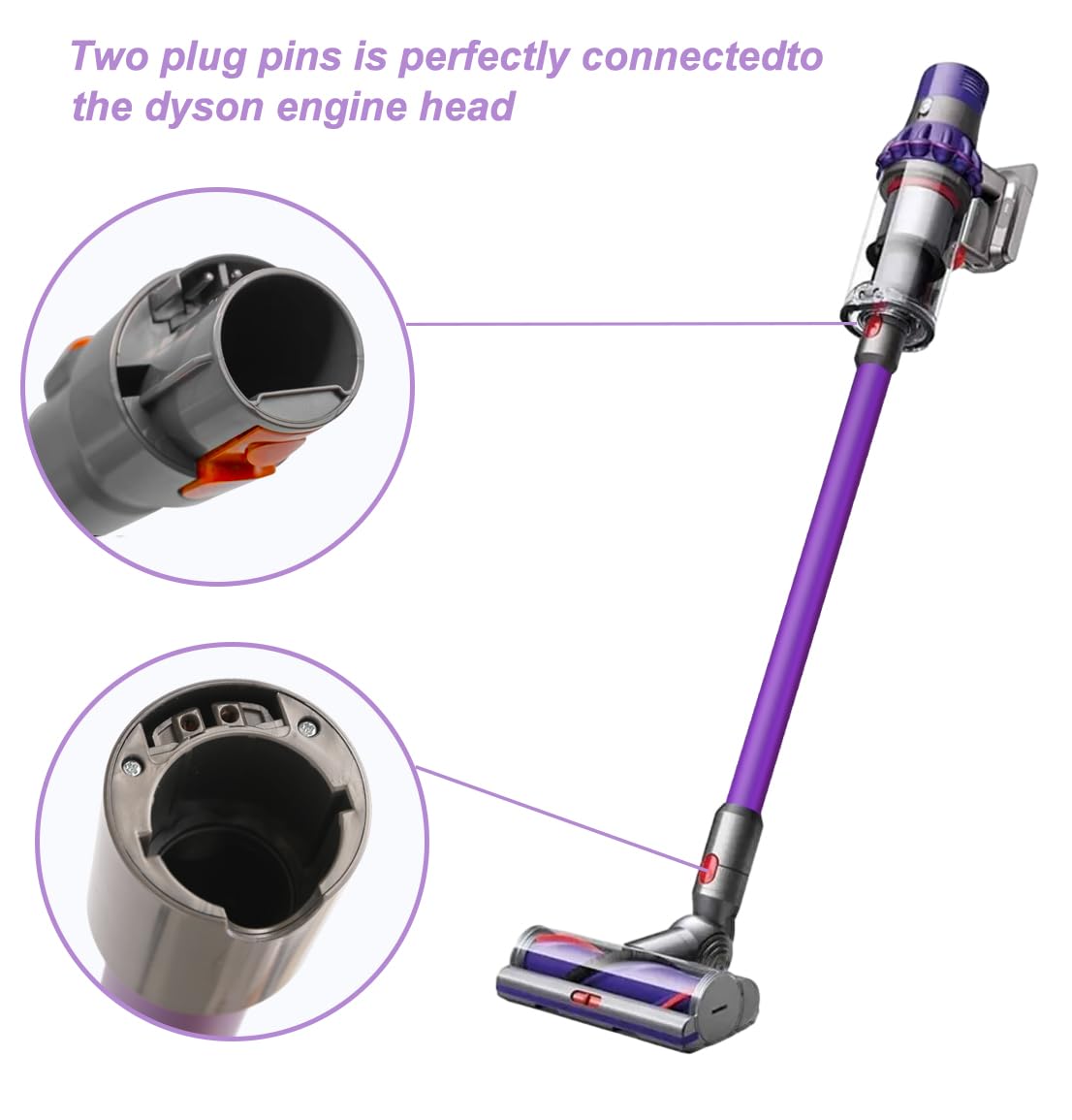 Qygba Dyson-compatible wand increases cleaning reach into tight spaces