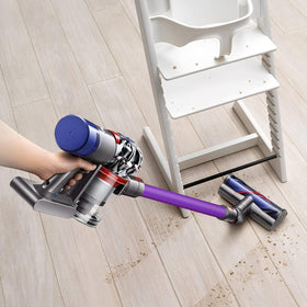 Qygba purple wand shown in use with Dyson for style and visibility