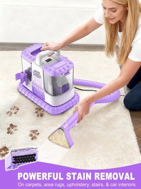 QynTo H3B dual-tank system reduces refills during large area cleaning.