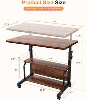 QZMDSM three-layer storage shelves keep books and supplies neatly.