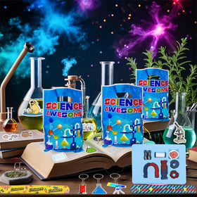 QZYCMHOO drinking straws with playful science artwork.
