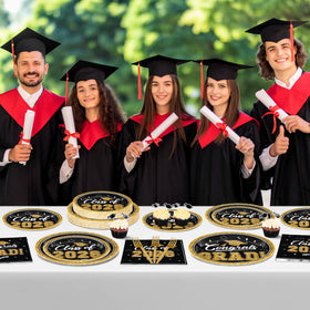 QZYL 2026 congrats grad design adds elegant party theme.