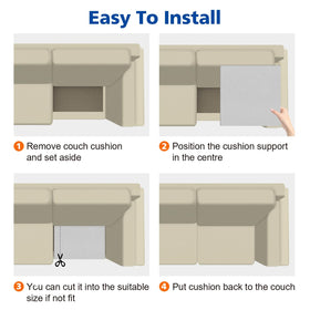 RA RUNNING ALIEN under-cushion supports are easy to trim for a custom fit