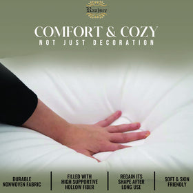 Raajsee 12x20 pillow insert resists clumping for a neat, lasting look.