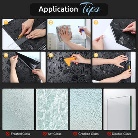 Rabbitgoo durable 23.6x78.7 window film for versatile use.