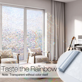 Rabbitgoo 3D stained-glass cling detail adds vibrant decor.