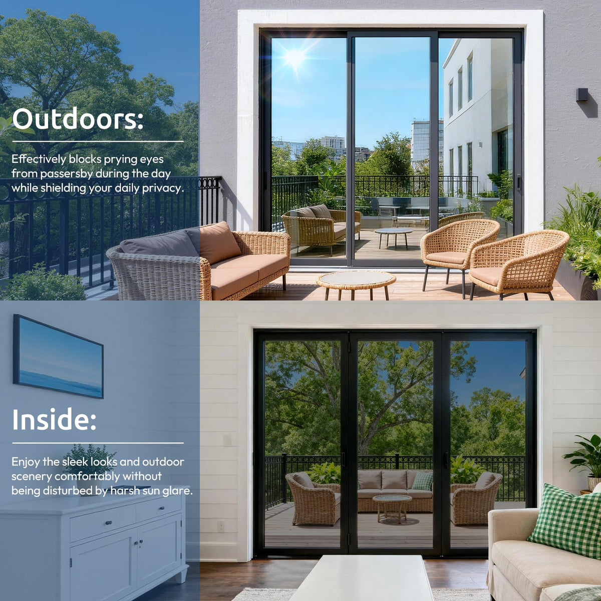Rabbitgoo glare-free living space with softened sunlight and improved comfort.