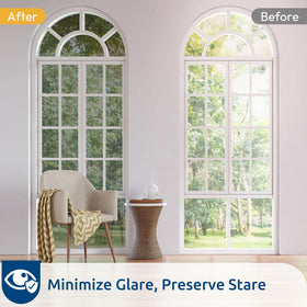 Rabbitgoo glare-reduction window film maintains softer daylight conditions