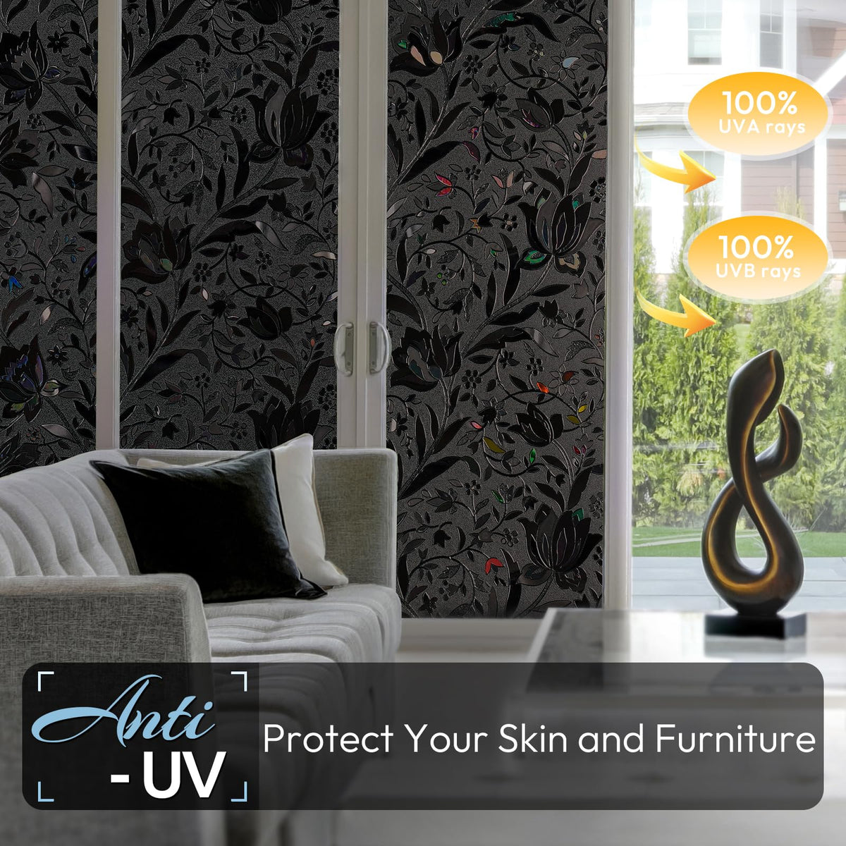 Rabbitgoo heat-control window film reduces glare and keeps rooms cooler.
