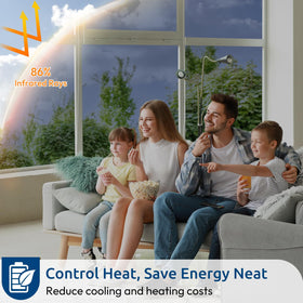 Rabbitgoo one‑way tint offers interior visibility while reducing outdoor glare.